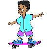 gifs animés de roller